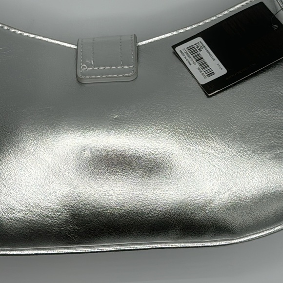 NWT Silver beaded fringe shoulder bag - Picture 6 of 7